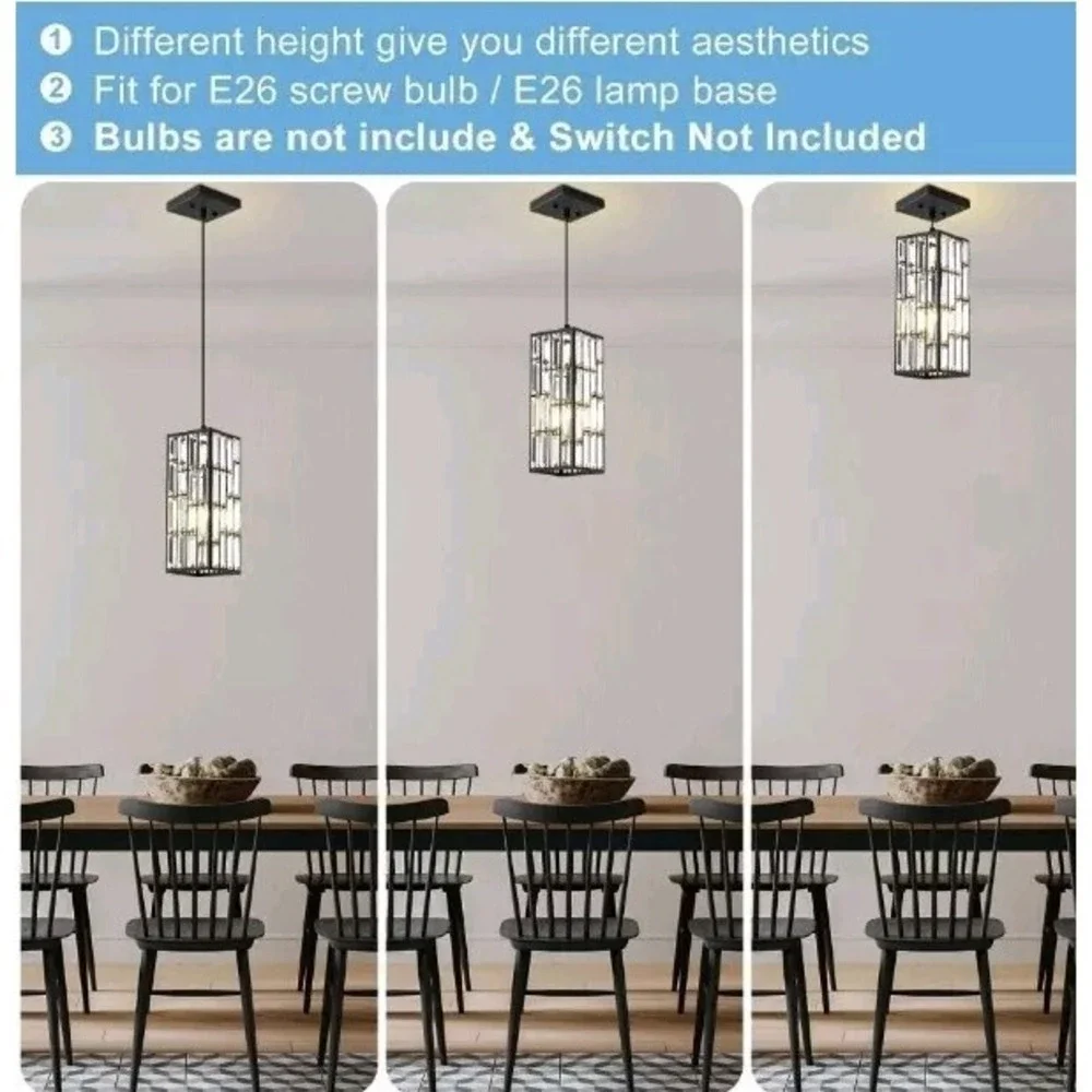 Biewalk Black Pendant Light Fixtures